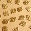 24 pc. Small Raw Brass Paw Charms: 11mm by 9mm - made in USA | RB-1098