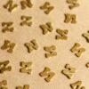 6 pc. Tiny Raw Brass Letter N Stampings - 6mm by 5.5mm - made in USA | RB-1168