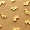 4 pc. Tiny Gold Plated Brass Bat Stampings: 7mm by 12mm - made in USA | GLD-007