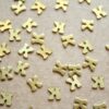 6 pc. Tiny Raw Brass Letter K Stampings - 5.5mm by 5.5mm - made in USA | RB-1172