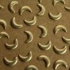 13 pc. Tiny Antique Brass Plated Rounded Moons: 7.5mm by 6mm - made in USA | AB-147
