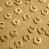6 pc. Tiny Raw Brass Letter G Stampings - 6mm by 6mm - made in USA | RB-1218