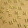 6 pc. Tiny Raw Brass Letter H Stampings - 6mm by 5.5mm - made in USA | RB-1224
