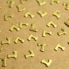 6 pc. Tiny Raw Brass Letter L Stampings - 6mm by 5mm - made in USA | RB-1226