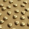 20 pc. Raw Brass Heart Beads, 8mm by 7.5mm | FI-510
