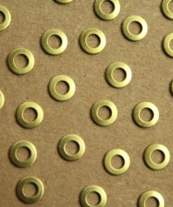 6 pc. Tiny Raw Brass Letter O Stampings - 5.5mm by 5.5mm - made in USA | RB-1228
