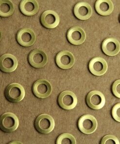 6 pc. Tiny Raw Brass Letter O Stampings - 5.5mm by 5.5mm - made in USA | RB-1228
