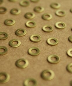 6 pc. Tiny Raw Brass Letter O Stampings - 5.5mm by 5.5mm - made in USA | RB-1228