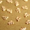 8 pc. Small Rose Gold Plated Brass Detailed Crowns: 10mm by 7mm - made in USA | ROS-171
