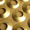 4 pc. Raw Brass Domed Open Circle Charms: 24mm by 24mm - made in USA | RB-1305