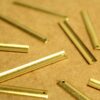 10 pc. Raw Brass Curved Bar Charms: 40mm by 5mm | MIS-052*