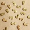 6 pc. Tiny Raw Brass Letter J Stampings - 6.5mm by 4mm - made in USA | RB-1165