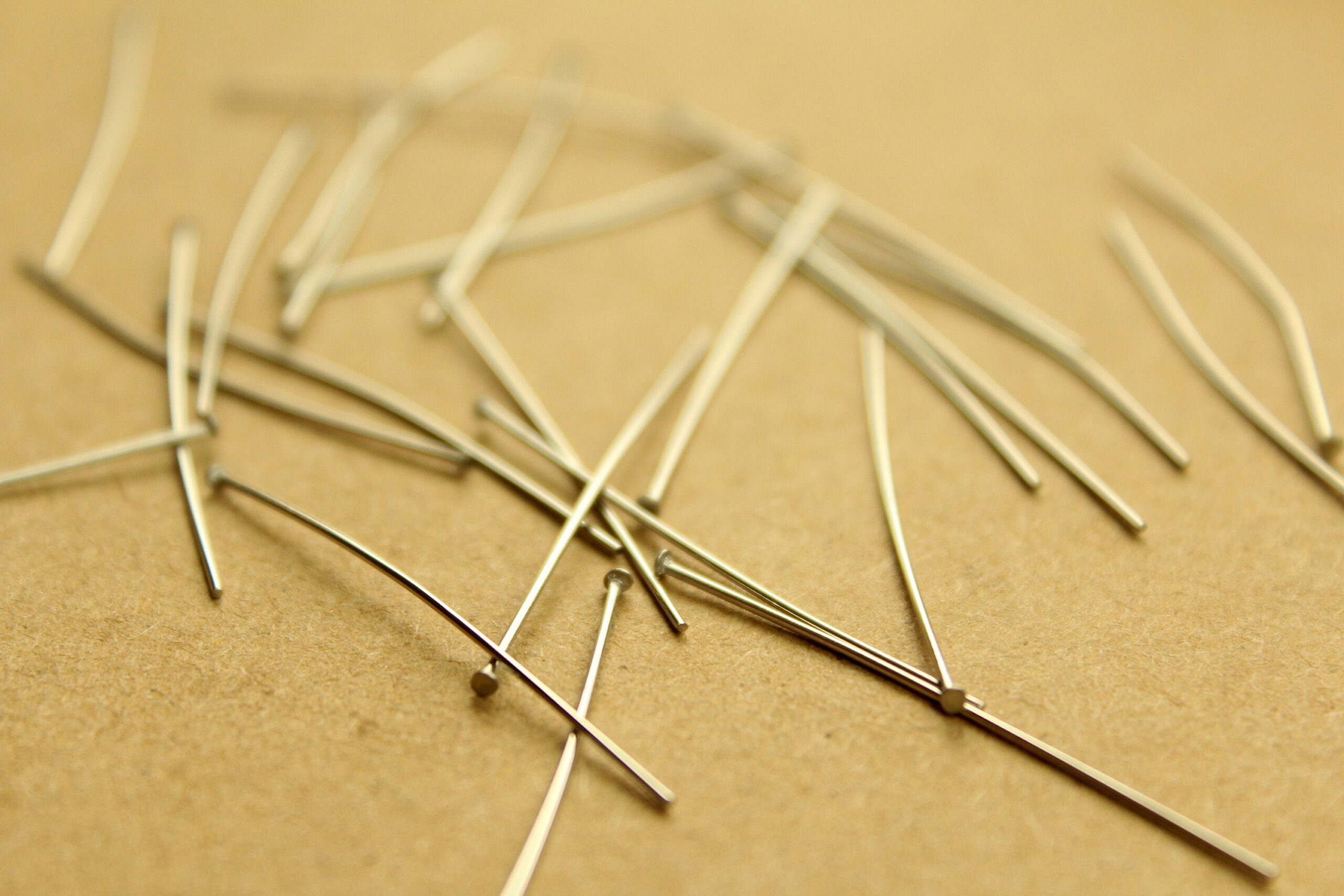 100 pc. Stainless Steel Headpins, 35mm long 23 gauge | FI-612