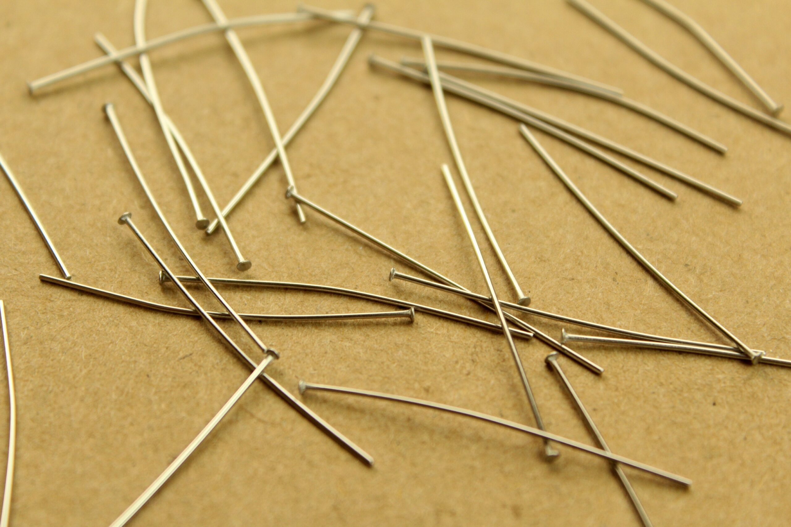 100 pc. Stainless Steel Headpins, 35mm long 23 gauge | FI-612