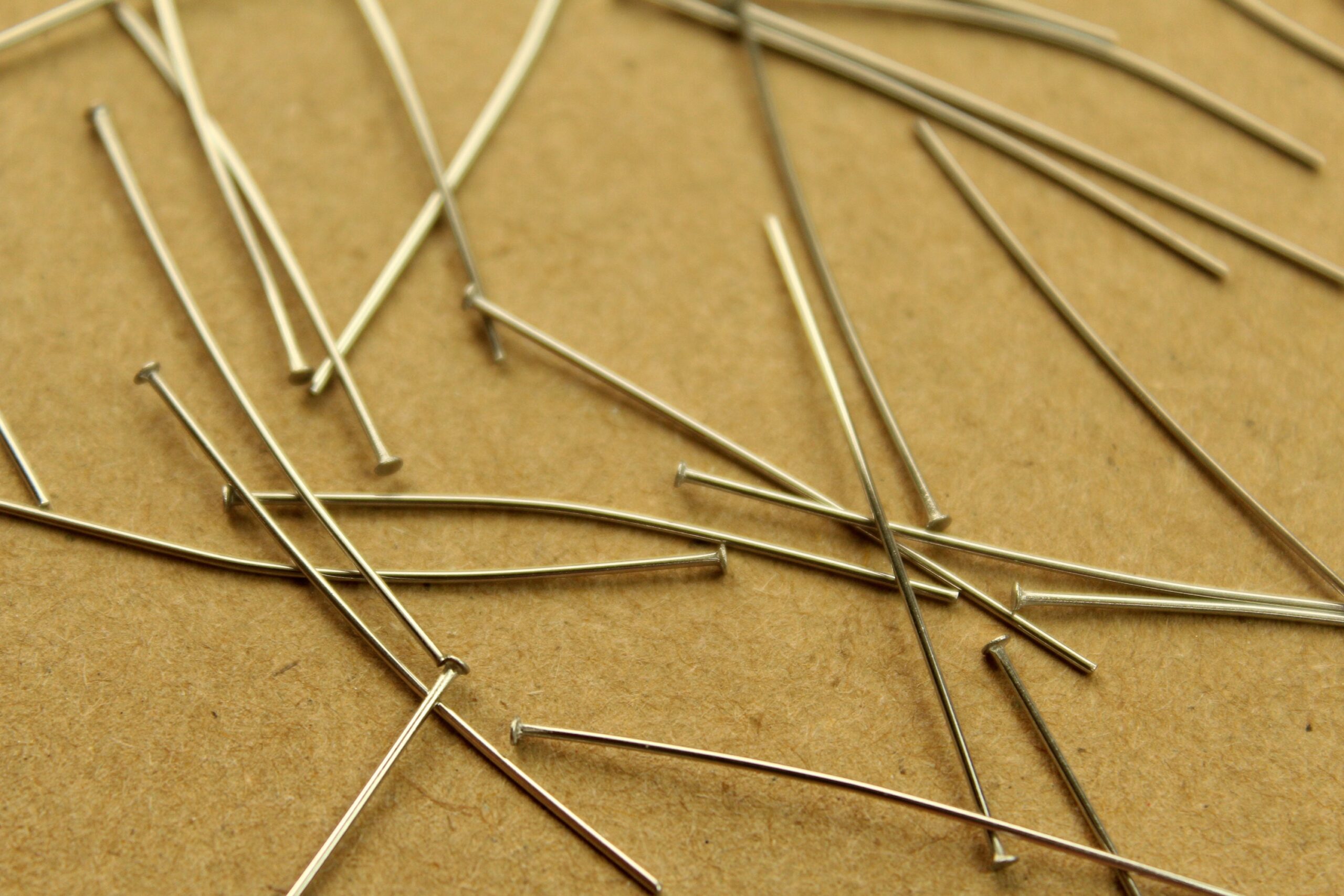 100 pc. Stainless Steel Headpins, 35mm long 23 gauge | FI-612