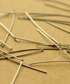 100 pc. Stainless Steel Headpins, 35mm long 23 gauge | FI-612