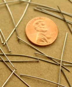 100 pc. Stainless Steel Headpins, 35mm long 23 gauge | FI-612