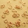 50 pc. 6mm Rose Gold Plated Stainless Steel Open Jumprings | FI-079*