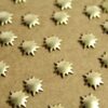 18 pc. Tiny Antique Brass Plated Sunbursts : 9mm - made in USA | AB-158