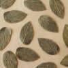 12 pc. Antique Bronze Veined Leaf Pendants, 38mm x 21mm | TMP-003