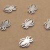 4 pc. Spider Charms, Laser Cut Stainless Steel, 12mm x 8mm | MIS-533