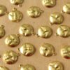 16 pc. Raw Brass Moon Face Charms: 13mm by 11mm - made in USA | RB-1197*