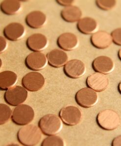 36 pc. Tiny Raw Copper Circles: 5mm diameter - made in USA | RB-489