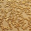 10 pc. Raw Brass Key Charms: 7mm by 4.5mm - made in USA | RB-563