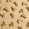 12 pc. Tiny Raw Brass Cupid Stampings: 8mm by 6mm - made in USA Valentine's Day Love Romance Angel Arrow Heart | RB-1192