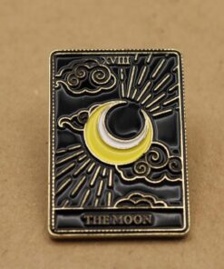 1 pc. The Moon Tarot Card Enamel Pin | TMP-016*