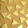 16 pc. Raw Brass Triangle Charms: 13mm by 11.5mm | MIS-040*
