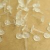 40 pc. Plastic Earring Posts, 6mm pad | FI-553