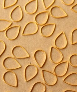 100 pc. Gold Plated Teardrop Links: 11mm by 7mm | FI-299