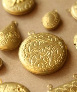 5 pc. Raw Brass Locket Grab Bag | LOC-039