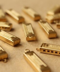 3 pc. Small Raw Brass Harmonicas: 23.5mm by 7.5mm by 3mm - made in USA | RB-631