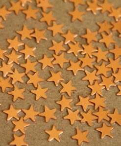 24 pc. Tiny Raw Copper Stars: 7mm by 7mm - made in USA | RB-285