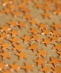 24 pc. Tiny Raw Copper Stars: 7mm by 7mm - made in USA | RB-285