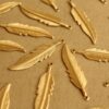 10 pc. Raw Brass Feathers: 34mm by 8.5mm - made in USA | RB-639