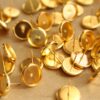 30 pc. 10mm Ear Post Blank Cabochon Setting Gold, Nickel Free | FI-229