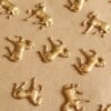 2 pc. Raw Brass Small Trotting Horse Stampings: 15mm by 14.5mm - made in USA | RB-1109