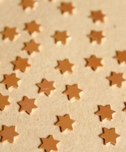 20 pc. Tiny Rose Gold Plated Brass Six Point Stars: 6mm by 6mm - made in USA | ROS-110