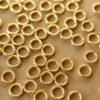 100 pc. 6mm 18k Gold Plated Stainless Steel Jumprings, 18 gauge | FI-212*