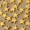 30 pc. Gold Plated Stainless Steel Tiny Flat Star Charms, 10mm x 8mm | MIS-302*