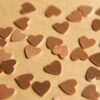 20 pc. Tiny Raw Copper Heart: 7mm by 7mm - made in USA | RB-481