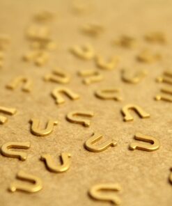 6 pc. Tiny Raw Brass Letter U Stampings - 6mm by 6mm - made in USA | RB-1221