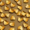 20 pc. Small Raw Brass Puffed Hearts: 7mm by 8mm - made in USA | RB-049