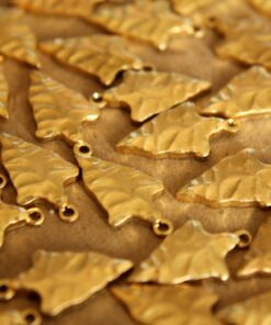 3 pc. Raw Brass Arrowheads: 18mm by 10mm - made in USA | RB-093