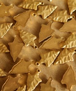 3 pc. Raw Brass Arrowheads: 18mm by 10mm - made in USA | RB-093