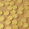 40 pc. Raw Brass Circle Charms: 10mm diameter | FI-639