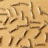 20 pc. Stainless Steel Bar Links with Two Holes: 10mm by 1mm - made in USA | FI-651